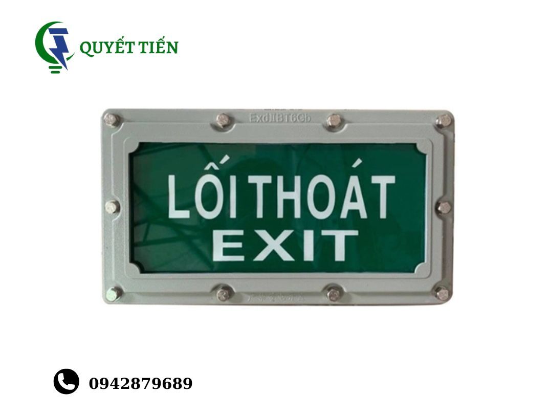 Phân biệt đèn exit chống nổ