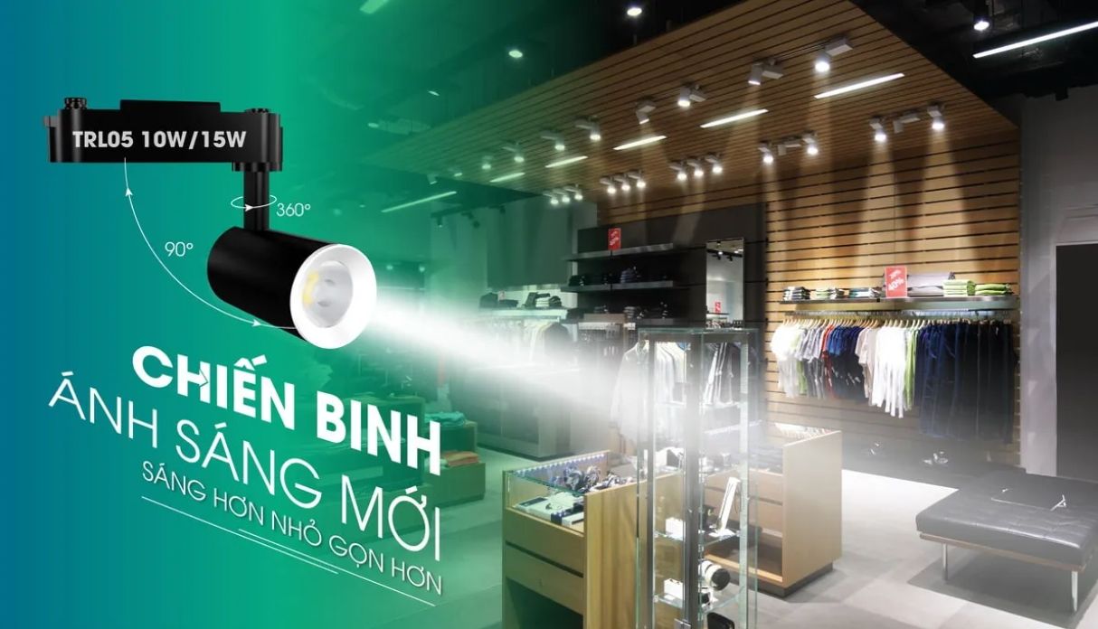 Đèn rọi ray 10W TRL05 Rạng Đông