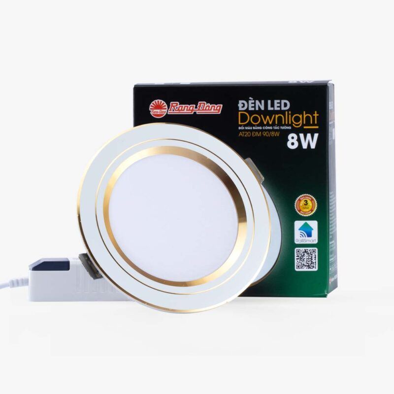 Đèn led downlight đổi màu AT20 ĐM 90/8W