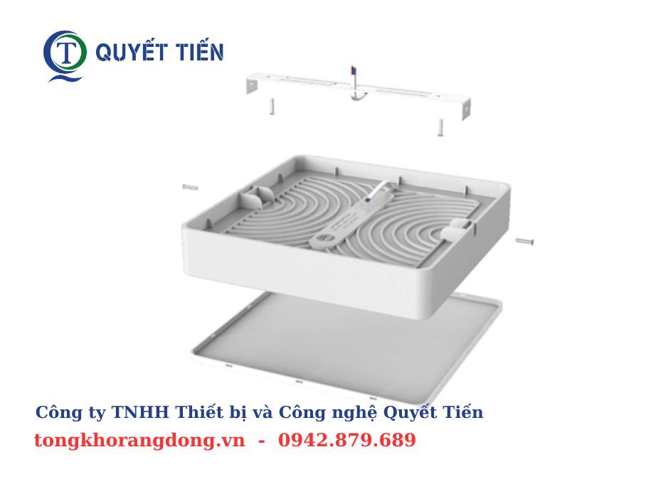 thiết kế Đèn LED ốp trần vuông LN29N Rạng Đông