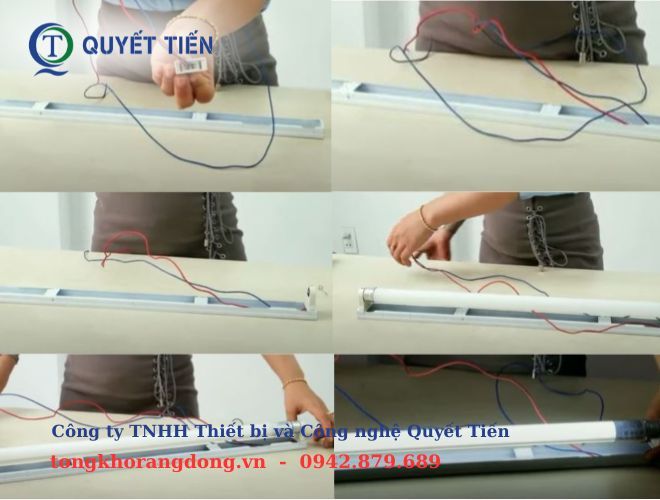 Lắp đặt đèn tuýp LED
